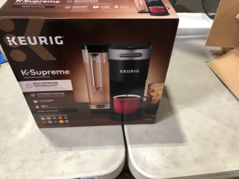 Photo 4 of **USED**
K-Supreme Black Single Serve Coffee Maker
