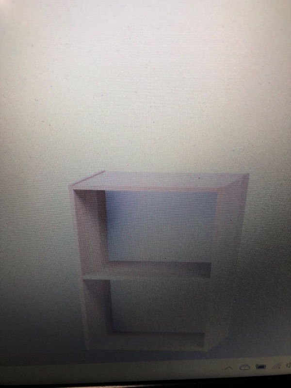 Photo 1 of  2-Tier Bookcase Storage Unit, Brown/White *NO HARDWARE*
