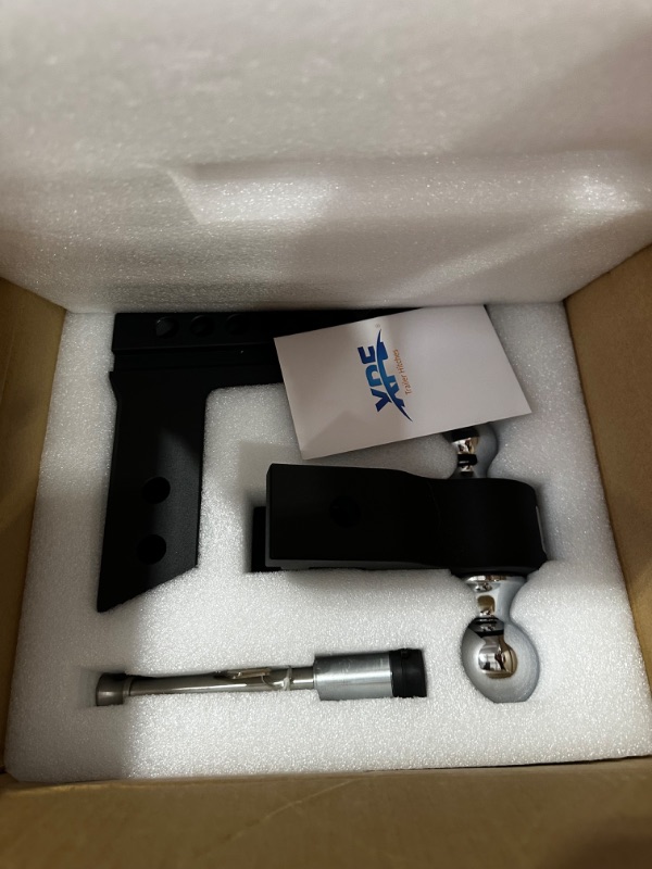 Photo 1 of XPE Tow Hitch- Fits 2.5'' Receiver Only, 8'' Drop/Rise Drop, Dual Ball (2'' X 2-5/16''), Adjustable Aluminum Trailer Hitch for Heavy Duty Truck -18,500 Gtw with Trailer Locks, Black, X-322508