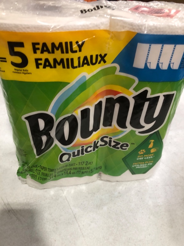 Photo 2 of Bounty Select-A-Size Paper Towels, 2 Double Plus Rolls, White, 