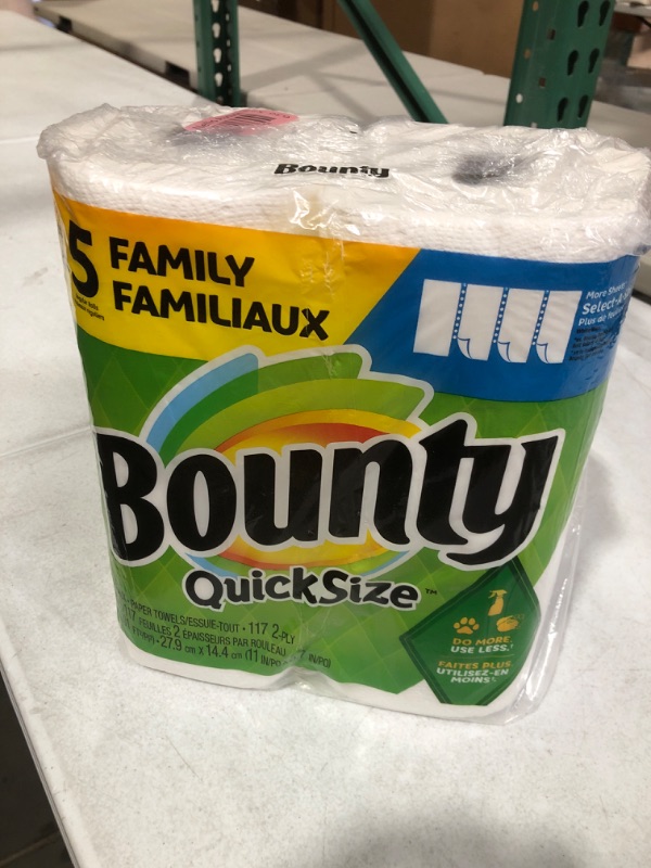 Photo 3 of Bounty Select-A-Size Paper Towels, 2 Double Plus Rolls, White