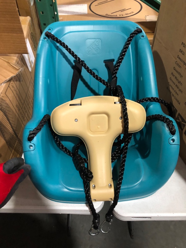 Photo 1 of (BRAND NEW) Step2 Teal Toddler Baby Swing Set Accessory with T-Bar and Weather-Resistant Ropes