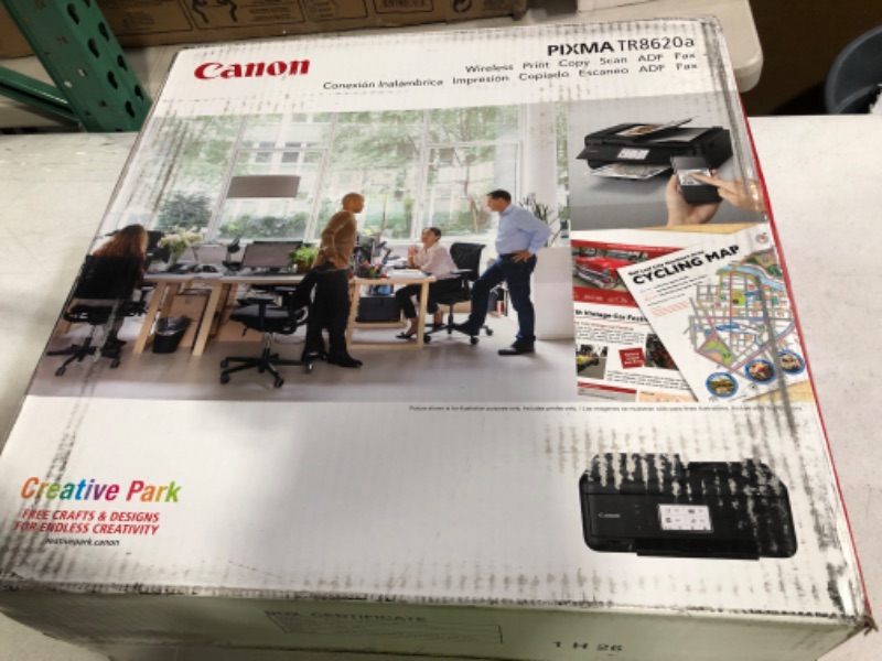 Photo 2 of Canon Pixma TR8620a Wireless All-in-One Printer **NOT TESTED** **LOOKS BRAND NEW**