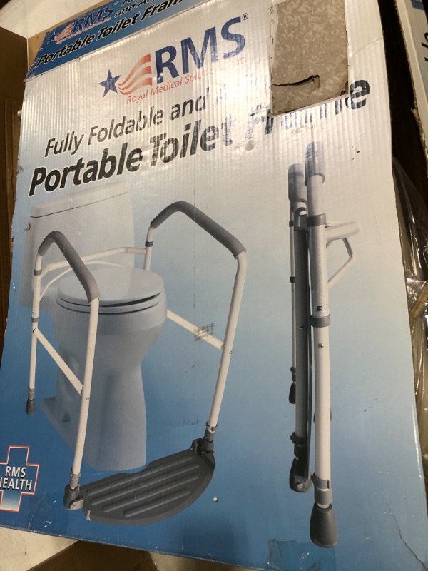 Photo 1 of **USED**  RMS Toilet Safety Frame & Rail - Folding & Portable Bathroom Toilet Safety Rails -
