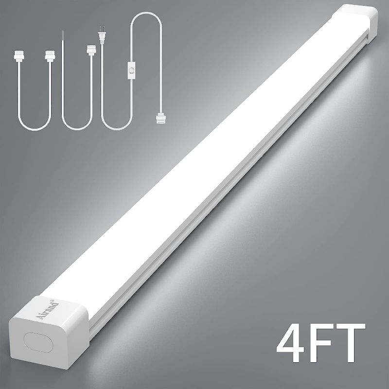 Photo 1 of Airand 5000K LED Ceiling Light Fixture with Plug, Utility LED Shop Light **1 LIGHT ONLY**
