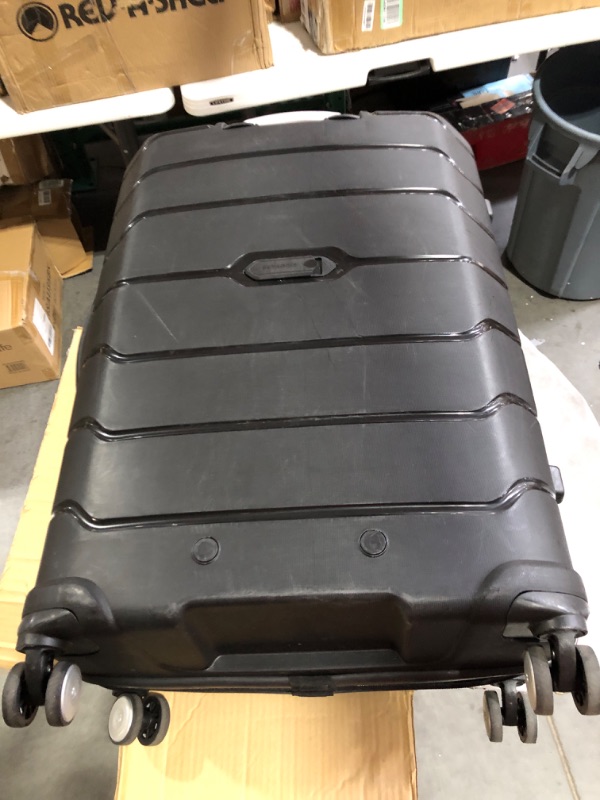 Photo 1 of **SEE NOTES**
Samsonite Freeform Hardside Expandable with Double Spinner Wheels, Checked-Large 28-Inch, Black Checked-Large 28-Inch Black