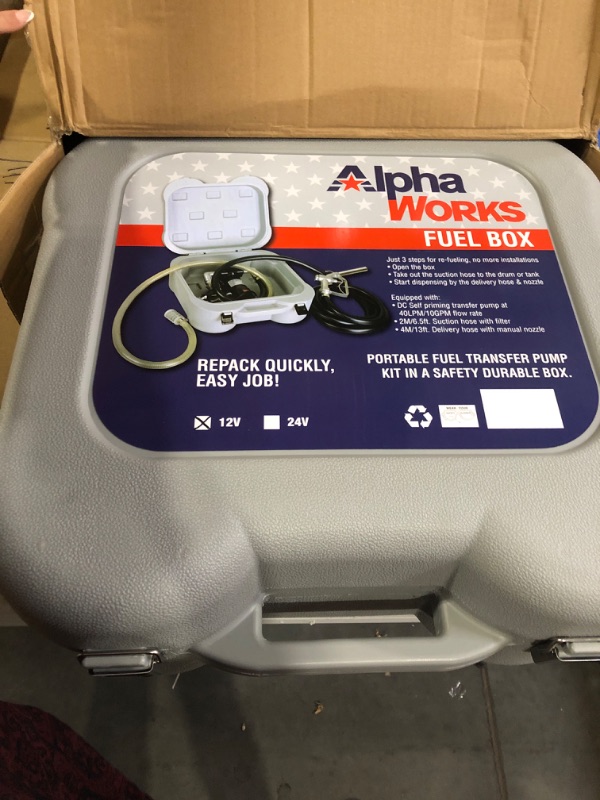 Photo 2 of AlphaWorks Diesel Fuel Box Transfer Pump Kit Portable