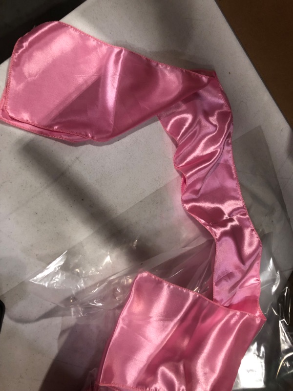 Photo 1 of 6 Pack DIY Plain Pink Satin Sash