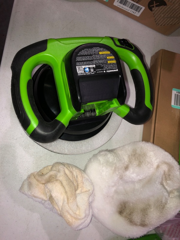 Photo 2 of **NOT TESTED**Greenworks 24V Powerful 10" Cordless Buffer & Polisher, 2800 RPM Waxing Machine, Battery and Charger Sold Separtely Buffer Tool Only