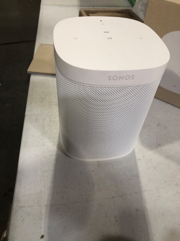 Photo 2 of Sonos One (Gen 2) - Voice Controlled Smart Speaker with Amazon Alexa Built-in (White)