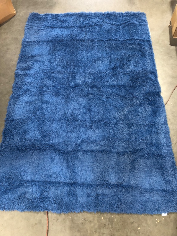 Photo 2 of [Like New] TWINNIS Super Soft Shaggy Rugs Fluffy Carpets (4x5.9 Feet)