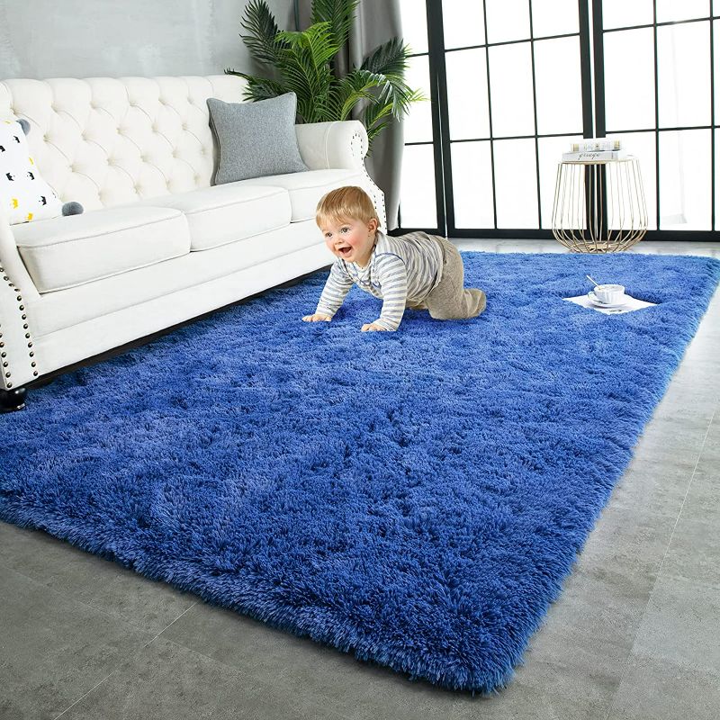 Photo 1 of [Like New] TWINNIS Super Soft Shaggy Rugs Fluffy Carpets (4x5.9 Feet)