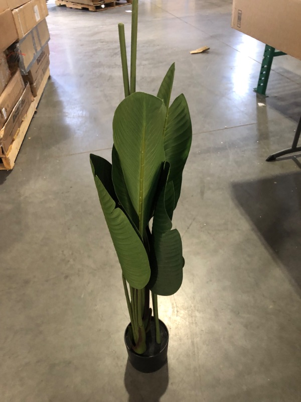 Photo 1 of [Brand New] Ferrgoal Artificial Bird of Paradise Plants-  5Ft Fake Tropical Palm Tree 