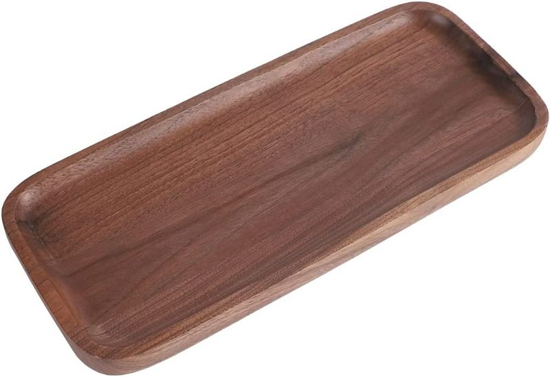 Photo 1 of [See Notes] Royalling Walnut Wooden Tray Solid Wood Serving Tray