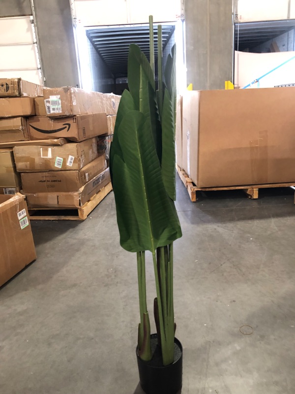 Photo 3 of [Brand New] Fopamtri Artificial Bird of Paradise Plant Fake Tropical Palm Tree - 5 Feet-  1 Pack