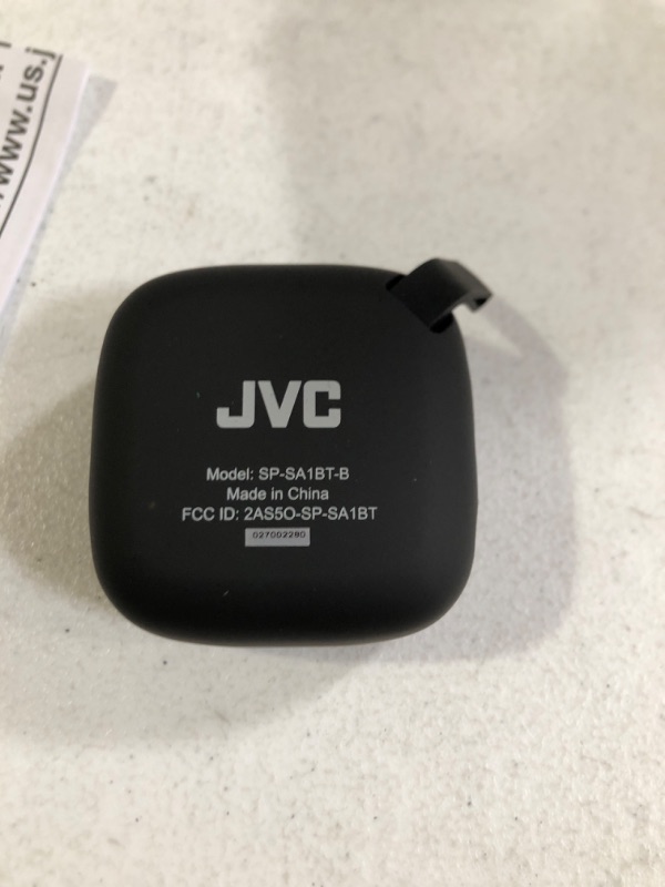 Photo 3 of JVC Portable Wireless Speaker with Surround Sound, Bluetooth 5.0, 7-Hour Battery Life - SPSA1BTB (Black)