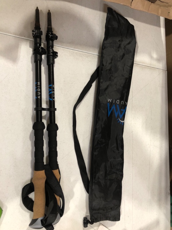 Photo 2 of *USED/SEE NOTES** AUDIM Trekking Poles - Adjusable Hiking Pole - Set of 2 Lightweight Aluminum with Cork Handle