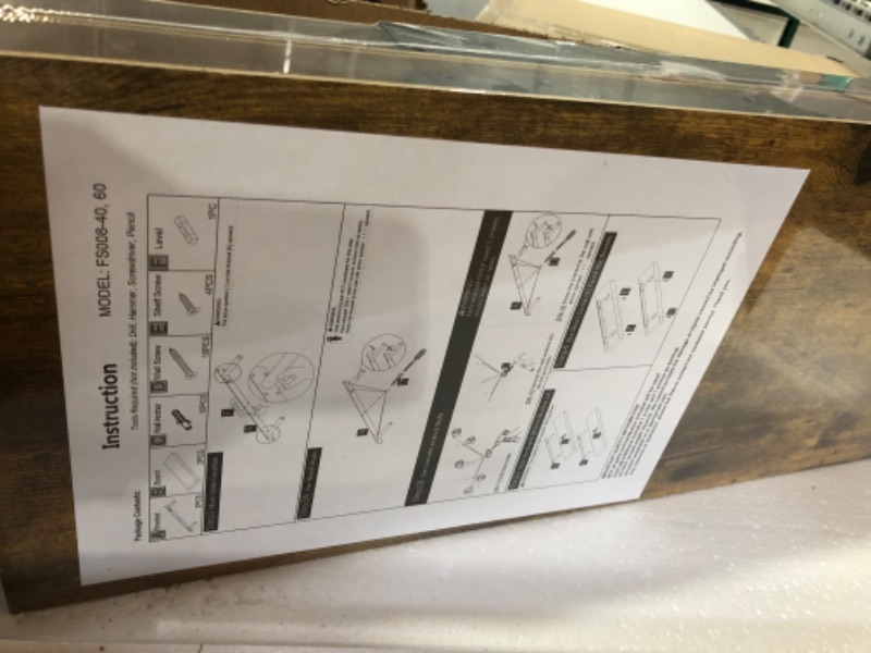 Photo 3 of *BRAND NEW* QEEIG Floating Shelves Wall Shelf 24 inches Long Farmhouse Bathroom Shelfs Set of 2 (24 x 9)