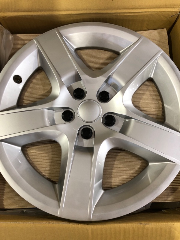 Photo 2 of 17 inch Hubcaps Best for 2008-2011 Chevrolet Malibu - (Set of 4) Wheel Covers 17in Hub Caps Rim Cover - Car Accessories for 17 inch WheeLS