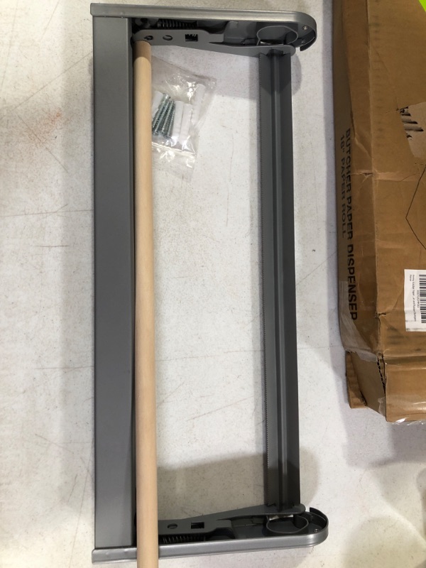 Photo 1 of Wrapping Paper Roll Cutter - Holder & Dispenser for Butcher Freezer Craft Paper Rolls 18"