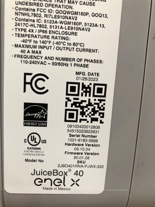 Photo 4 of Enel X Juicebox 40 amp