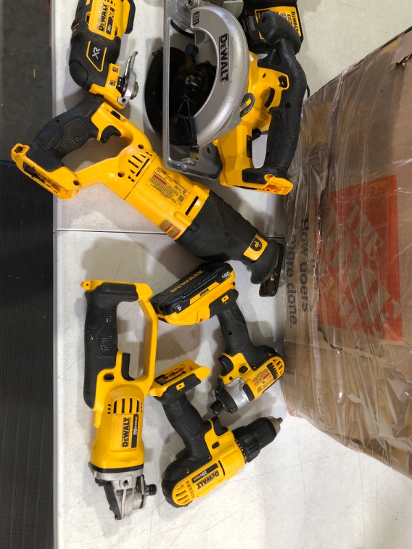 Photo 5 of *SEE IMAGES* DEWALT 20V MAX Power Tool Combo Kit, 6-Tool Cordless Power Tool Set with 2 Batteries and Charger