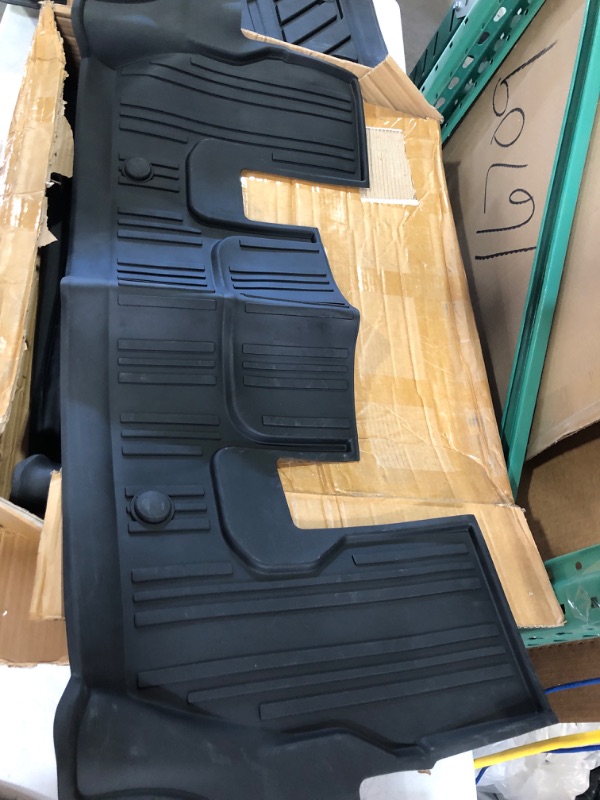 Photo 3 of Rongtaod Fit 2020-2023 Ford Explorer Floor Mats Cargo Liner TPE Seat Back Mats for 6&7 Passenger