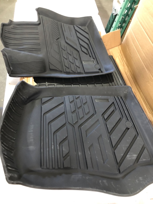 Photo 2 of Rongtaod Fit 2020-2023 Ford Explorer Floor Mats Cargo Liner TPE Seat Back Mats for 6&7 Passenger