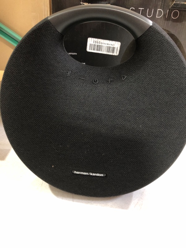 Photo 3 of Harman Kardon Onyx Studio 6 Wireless Bluetooth Speaker - IPX7 Waterproof, Black (Renewed)