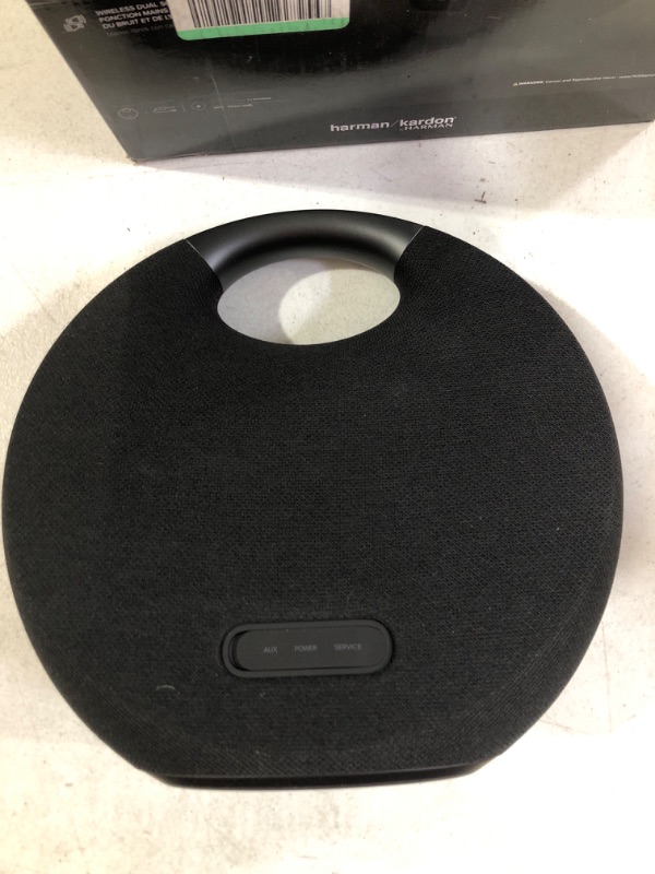 Photo 2 of Harman Kardon Onyx Studio 6 Wireless Bluetooth Speaker - IPX7 Waterproof, Black (Renewed)