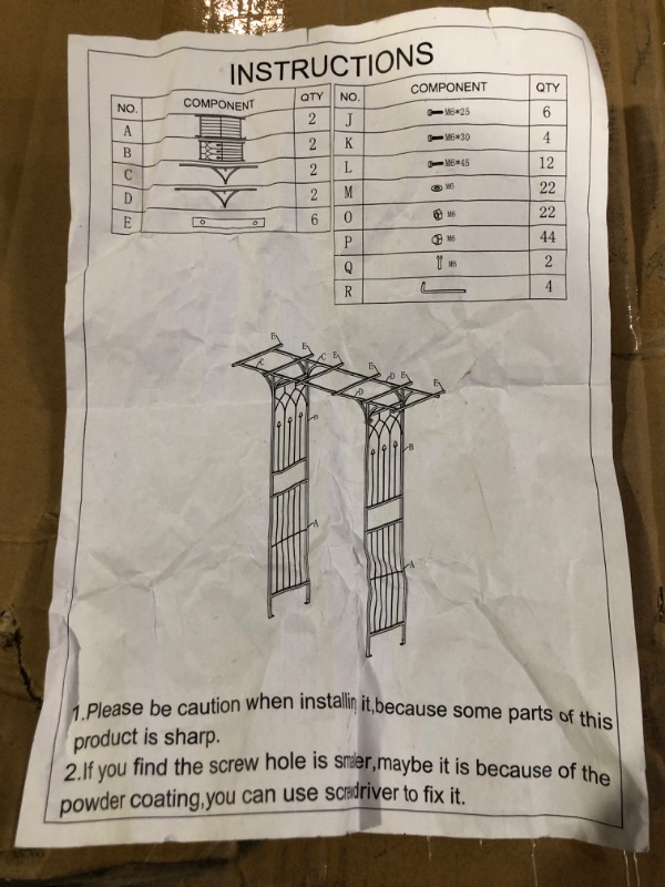 Photo 2 of 1. GO Steel Garden Arch, 6'9'' High x 4'11'' Wide, Garden Arbor for Various Climbing Plant, 