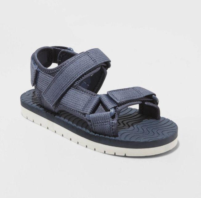 Photo 1 of Boy’s Emery Ankle Strap Sandals in Navy Blue by Cat & Jack - Size 4