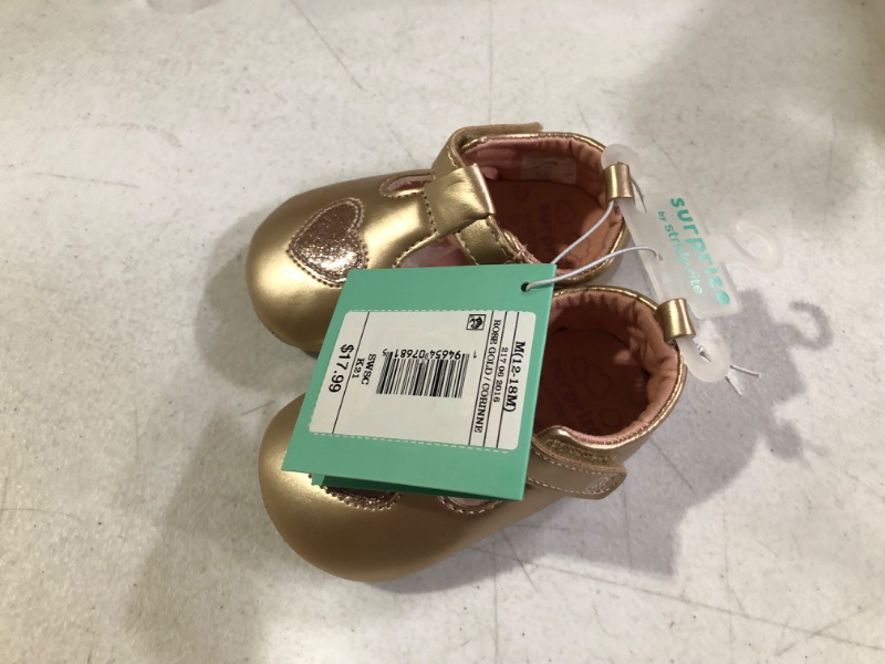 Photo 2 of Baby Girls' Surprize by Stride Rite Mary Jane Sneakers - Rose Gold - Size M(12-18M)