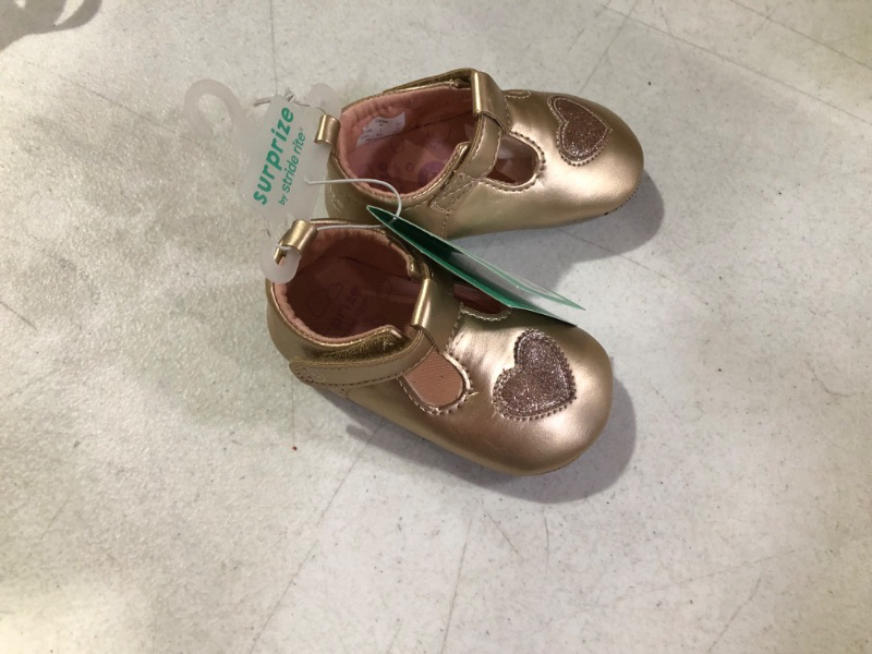 Photo 2 of Baby Girls' Surprize by Stride Rite Mary Jane Sneakers - Rose Gold - Size M(12-18M)