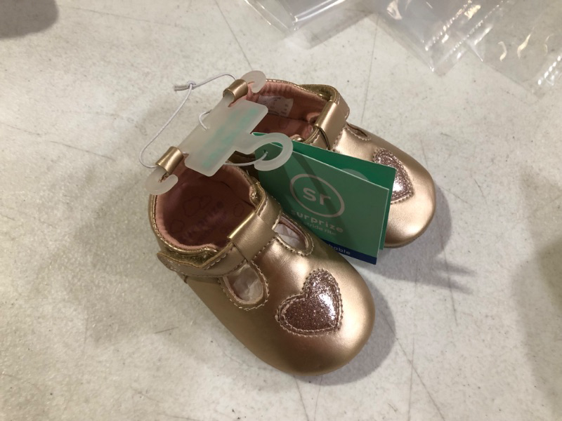 Photo 2 of Baby Girls' Surprize by Stride Rite Mary Jane Sneakers - Rose Gold - Size S(6-12M)