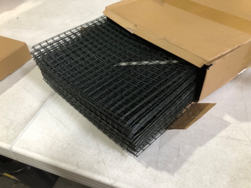 Photo 1 of 10 Pack Small Wire Plant Protectors 12x12 Inches, Dark Green