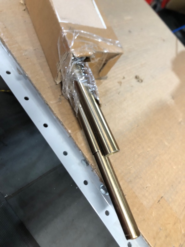 Photo 2 of * MISSING PARTS * 
Ivilon Drapery Treatment Window Curtain Rod - Acrylic Ball 1 inch Pole. 72 to 144 Inch. Warm Gold 72"to 144" Warm Gold