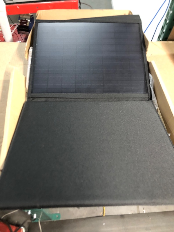 Photo 2 of * MISSING PARTS * 
ROCKPALS SP003 100W Portable Solar Panel for Solar Generator and USB Devices, Compatible with Jackery/EF/Bluetti/Anker/Goal Zero Power Station, Foldable Solar Panel Charger for Outdoor Camping Travel