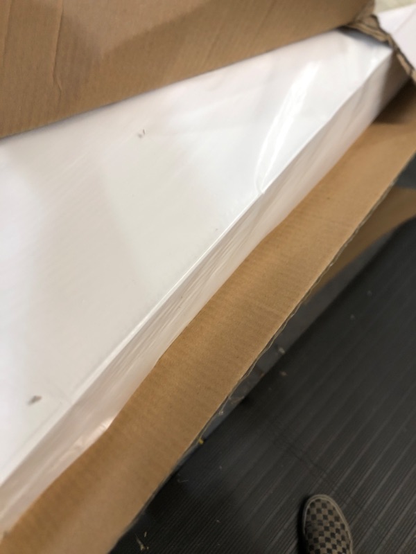 Photo 1 of 2ft x 2ft Smooth Pro White Ceiling Tiles - Easy Drop-in Installation – Waterproof, Washable and Fire-Rated - High-Grade PVC to Prevent Breakage - Package of 12 Tiles