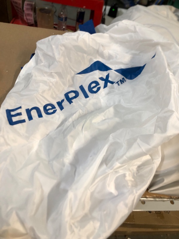 Photo 3 of * USED * 
EnerPlex Air Mattress with Built-in Pump - Double Height Inflatable Mattress for Camping, Home & Portable Travel - Durable Blow Up Bed with Dual Pump - Easy to Inflate/Quick Set UP