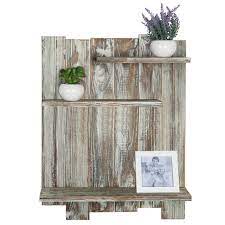 Photo 1 of  wall unit rustic shelf shabby chic made with reclaimed pallet wood design modern