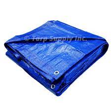 Photo 1 of 16x20 Multi-Purpose Blue Economy Poly Tarp (16'x20')