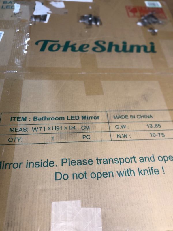 Photo 7 of *BRAND NEW* TokeShimi 71 X 91 X 4 Inch LED Bathroom Vanity Mirror Large 