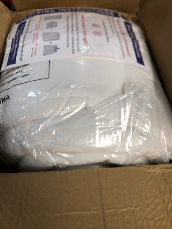 Photo 2 of * USED * 
King Mattress Topper, Extra Thick Pillowtop, Cooling Mattress Topper, Plush Mattress Pad Cover 400TC Cotton Top Protector with 8-21 Inch Deep Pocket 3D Snow Down Alternative Fill King White