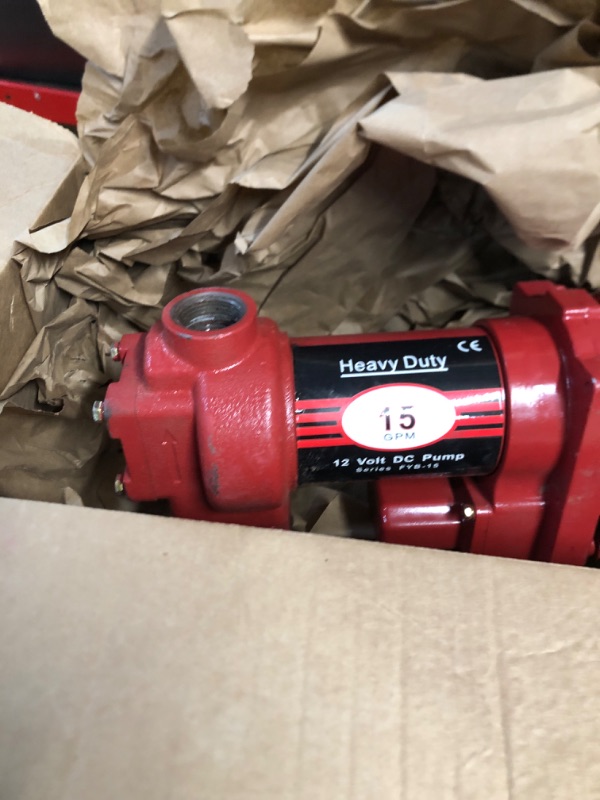 Photo 2 of * USED * 
SUPERFASTRACING 15GPM 12V Heavy Duty Fuel Pump Rotary Vane Fuel Gas Transfer Pump (Pump Only)