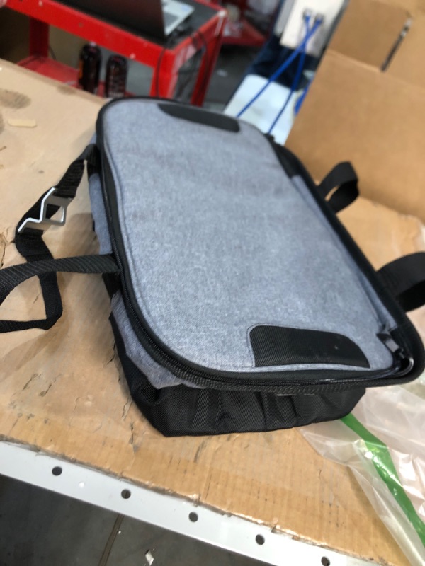 Photo 2 of * USED * 
CleverMade Collapsible Cooler Bag: Insulated Leakproof 50 Can Soft Sided Portable Cooler Bag for Lunch, Grocery Shopping, Camping and Road Trips, Heather Grey/Black