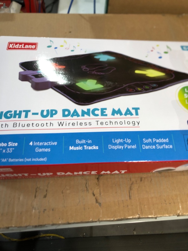 Photo 3 of Kidzlane Dance Mat | Light Up Dance Pad with Wireless Bluetooth/AUX or Built in Music | Dance Game with 4 Game Modes | Gift Toy for Girls & Boys Ages 6 7 8 Years Old +