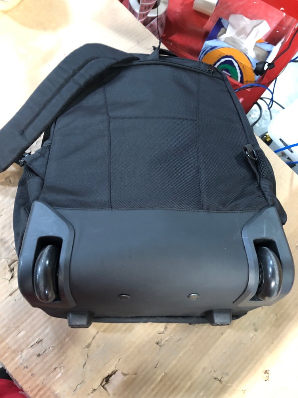 Photo 3 of DAMAGE/ SEE NOTES******
MATEIN 17 inch Water Resistant Wheeled Laptop Backpack- Black