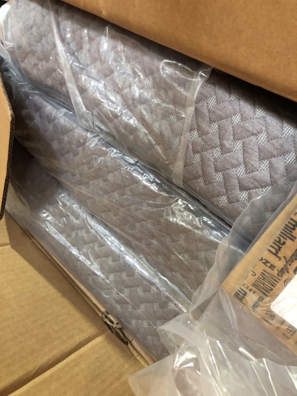 Photo 1 of  Foldable Memory Foam Mattress with Washable Cover, Cot - Medium Firm, Grey 