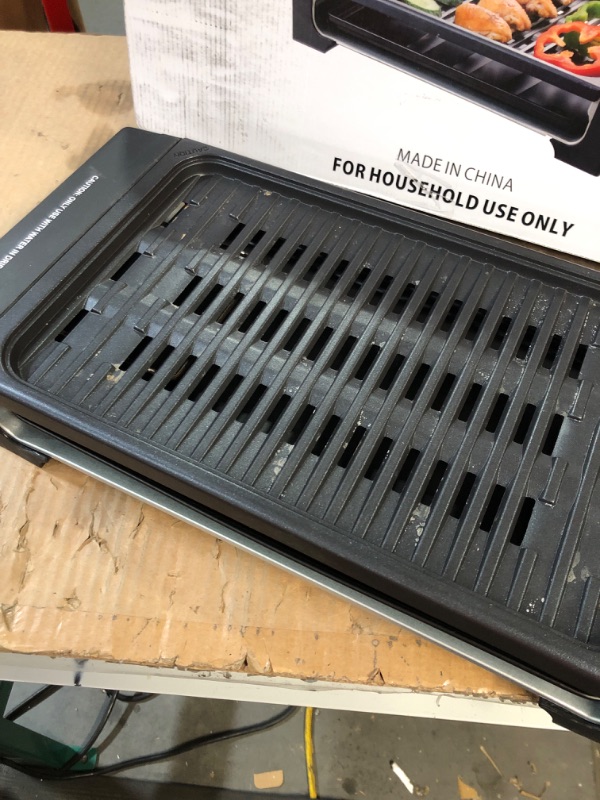 Photo 2 of * USED * 
Indoor Electric Grill, FIMEI Electric Smokeless Barbecue Grill 